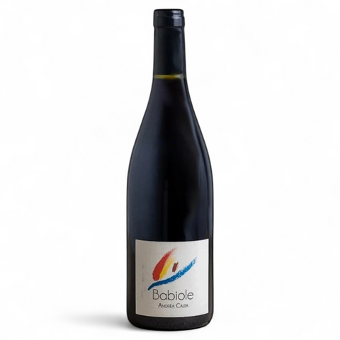 A bottle of Babiole 2024 wine from the Andréa Calek winery