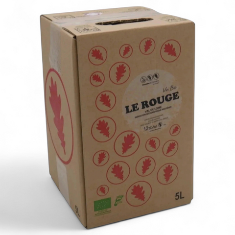 Bib Le Rouge Chevalier wine bottle from the Wine Nat estate