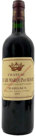 Cuvée Château Bel Air Marquis d'Aligre 2005 du domaine Bel Air Marquis d'Aligre