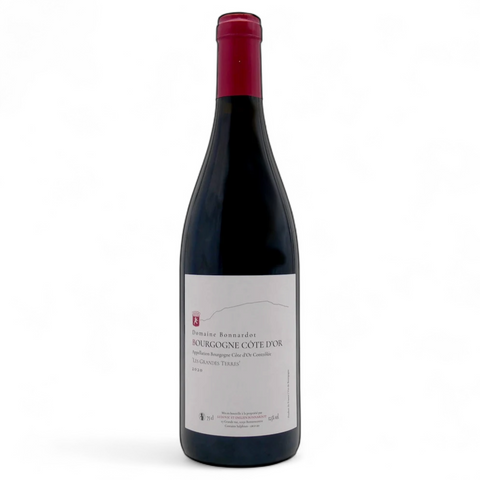 Bottle of 2023 Grandes Terres red Burgundy (Côte d'Or) from Domaine Bonnardot
