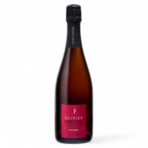 Bouteille de vin Champagne Rosé de saignée du domaine Champagne Olivier Marteaux