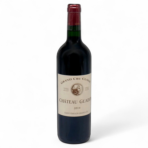 A bottle of Château Guadet 2018 wine from the Wine Nat estate