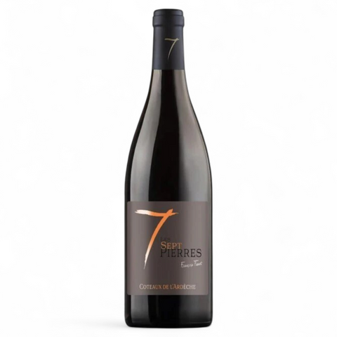 Bouteille de vin Coteaux de l'Ardèche 2024 du domaine Les Sept Pierres