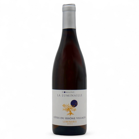Bouteille de vin Côtes du Rhône blanc Luminaris 2024 du domaine Wine Nat