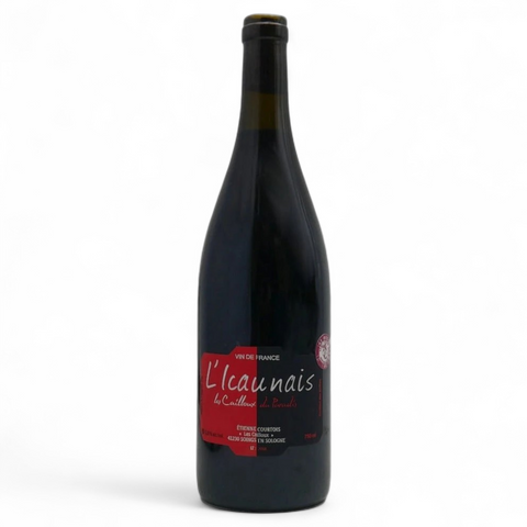 A bottle of 2022 Icaunais wine from the Les Cailloux du Paradis winery