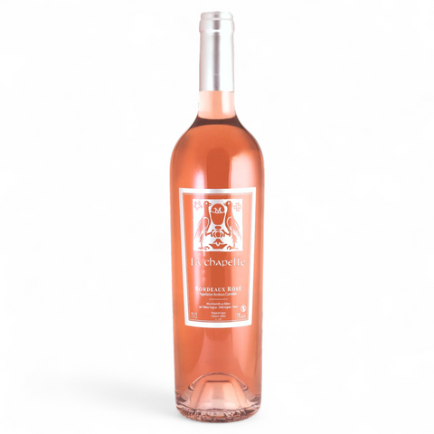 A bottle of La Chapelle Rosé 2025 wine from Château de Léognan