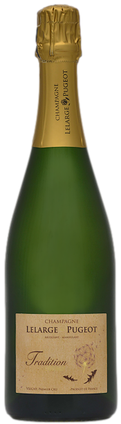 Cuvée Champagne 1er Cru Tradition Extra-Brut du domaine Champagne Lelarge Pugeot