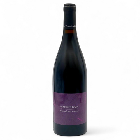Bouteille de vin Les Rougeots du Clos 2024 du domaine Les Vins de la Madone