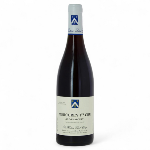 Bouteille de vin Mercurey 1er Cru "Clos Marcilly" Monopole Rouge 2021 du domaine Les Héritiers Saint-Genys