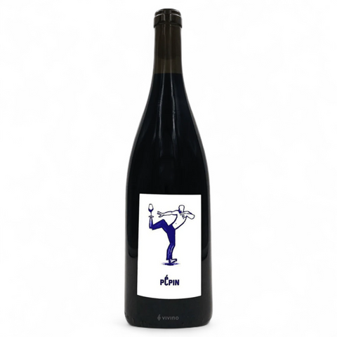 A bottle of Pépin Rouge wine from the Pépin estate