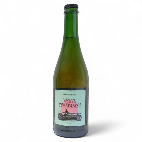 Bottle of Pét' Nat Vents Contraires wine from the Jeff Carrel estate