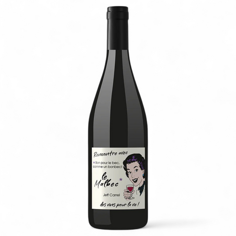 Bouteille de vin Rencontre avec le Malbec 2024 du domaine Jeff Carrel