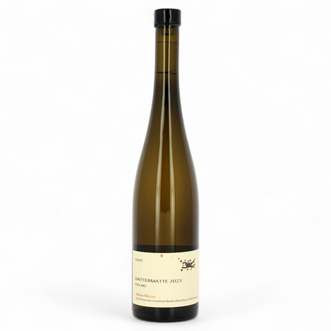 A bottle of 2023 Grittermatte Riesling from Domaine Julien Meyer