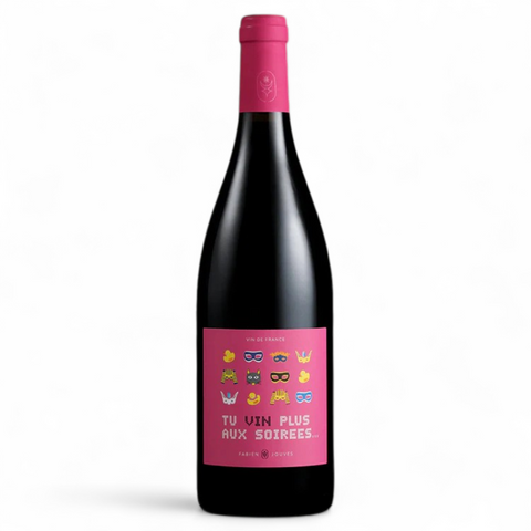 Bouteille de vin Tu vin plus aux soirées 2025 du domaine Mas del Périé